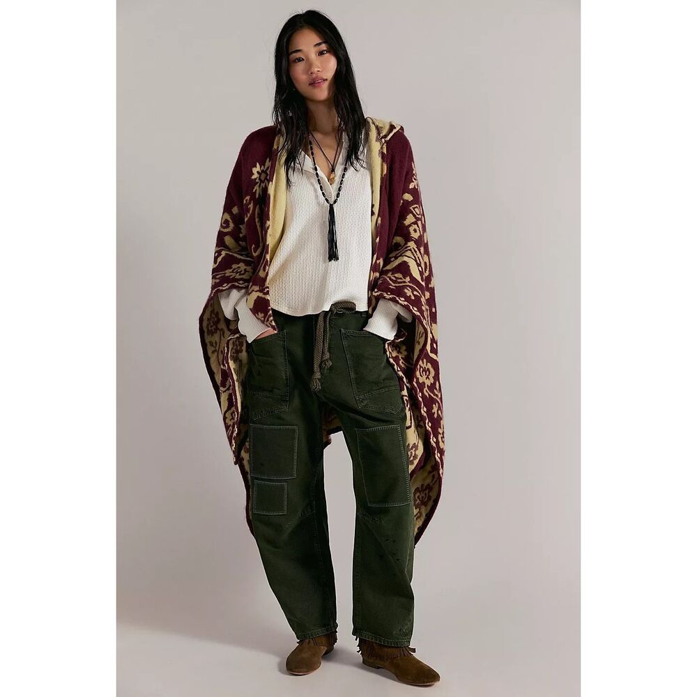 Free People Rown Printed Duster Size OS